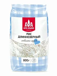 Крупа Рис длиннозерный 800г Агро-Альянс