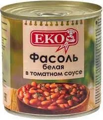 Консервы овощные Фасоль ЕКО белая в т/с 400г ж/б ключ