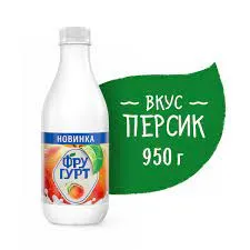 Фругурт 1,5% к/м нап 930г персик БЗМЖ