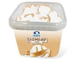 Мороженое 100% настоящий пломбир с вареной сгущенкой ведро 500г Челны Холод БЗМЖ 515